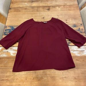 SIMONS TWIK BURGUNDY BLOUSE